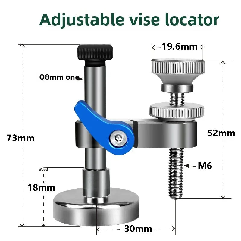 CNC Workpiece Locator Auxiliary Self Centering Vice Vise Magnet Locator Positioner Parallel Magnetic Suction Auxiliary Vise Vice