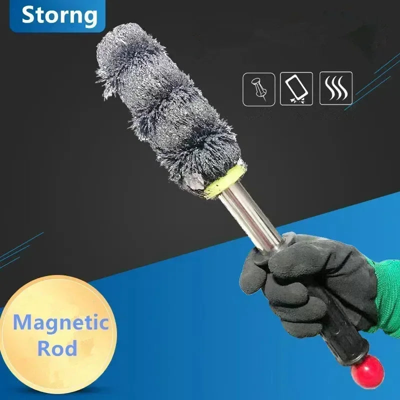 380mm Magnetic Swarf Retrieving Iron Tool Magnet Absorber Rod Collector Stick Barpick Pickup Removal Stand Gadget Metal Shavings