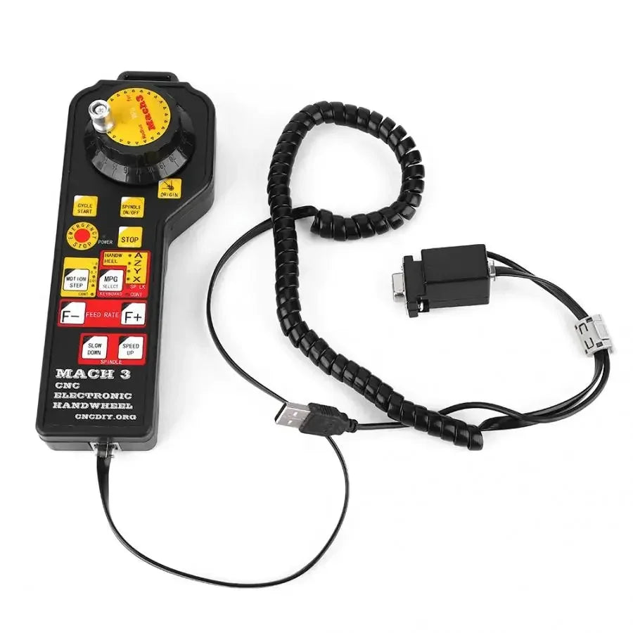 CNC MACH3 electronic handwheel manual controller USBMODBUS MPG CNC engraving machine motion card interface board pulse generator