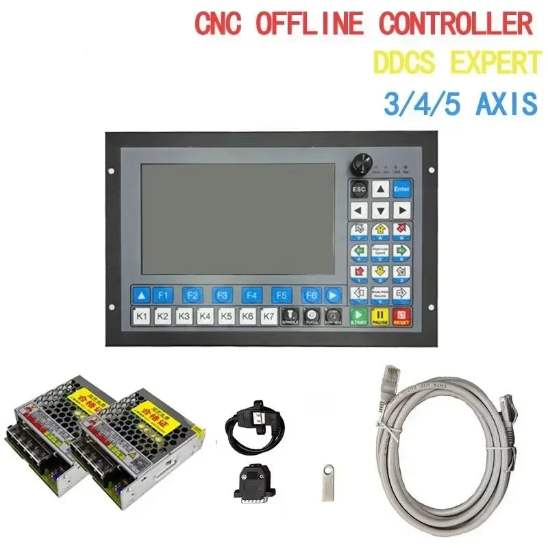 DDCS-EXPERT 3/4/5 Axis CNC Standalone Offline Controller Support Close-loop Stepper/ATC Controller Replace DDCSV3.1 MPG