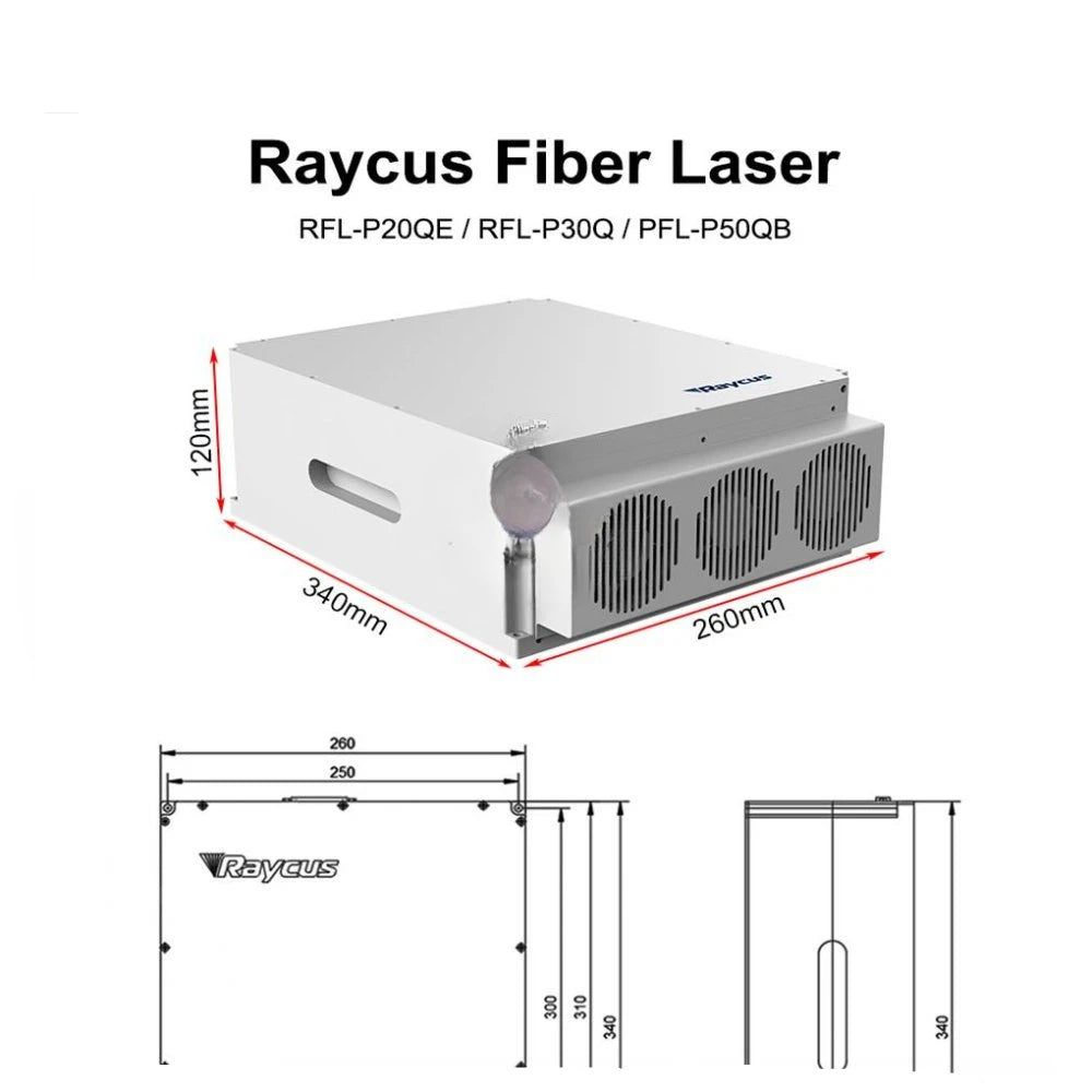 Raycus Pulse Fiber Laser Source/Generator for CNC Engraver Laser Marking Raycus 20QS 20Q 30QS 30Q 50QB