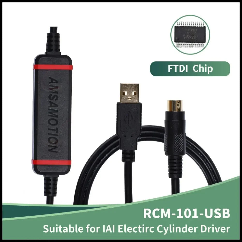 CNC RCM-101-USB Programming Cable Suitable IAI Electirc Cylinder Driver ACON/PCON/SCON PLC Debugging Cable
