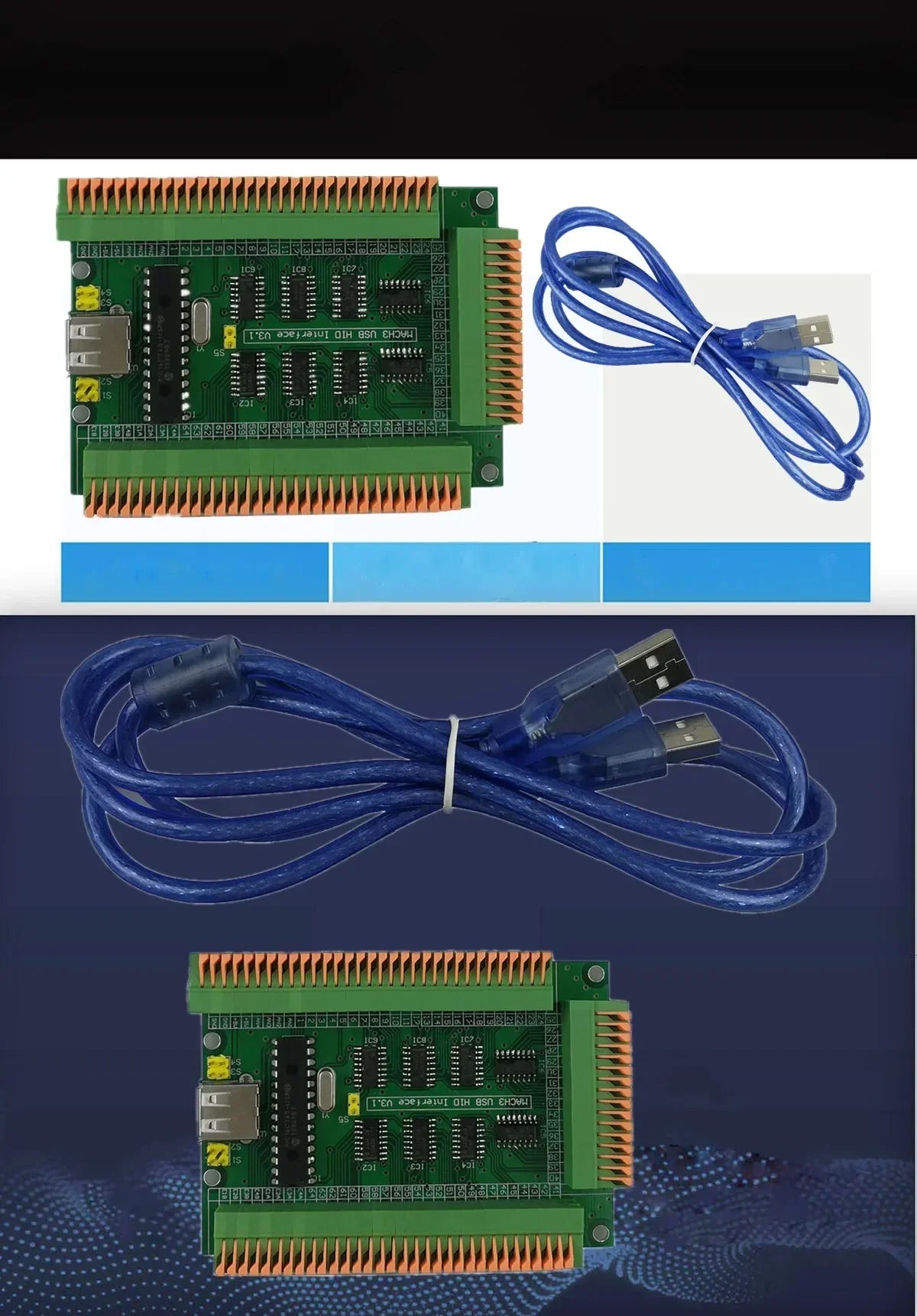 USB hid Manual control extended current board Do not install screw versions Analog voltage (0-5v) to digital quantity (1-2)MACH3