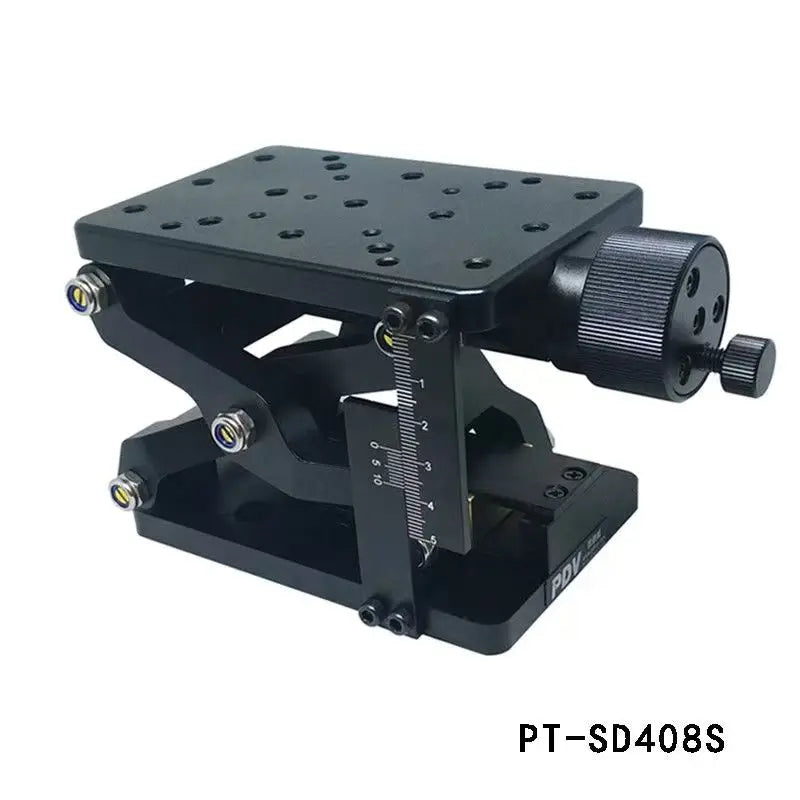 High Precise Manual Lift Z-axis Manual Lab Jack Elevator Optical Sliding Lift lifting platform PT-SD408 PT-SD408S 60mm Travel
