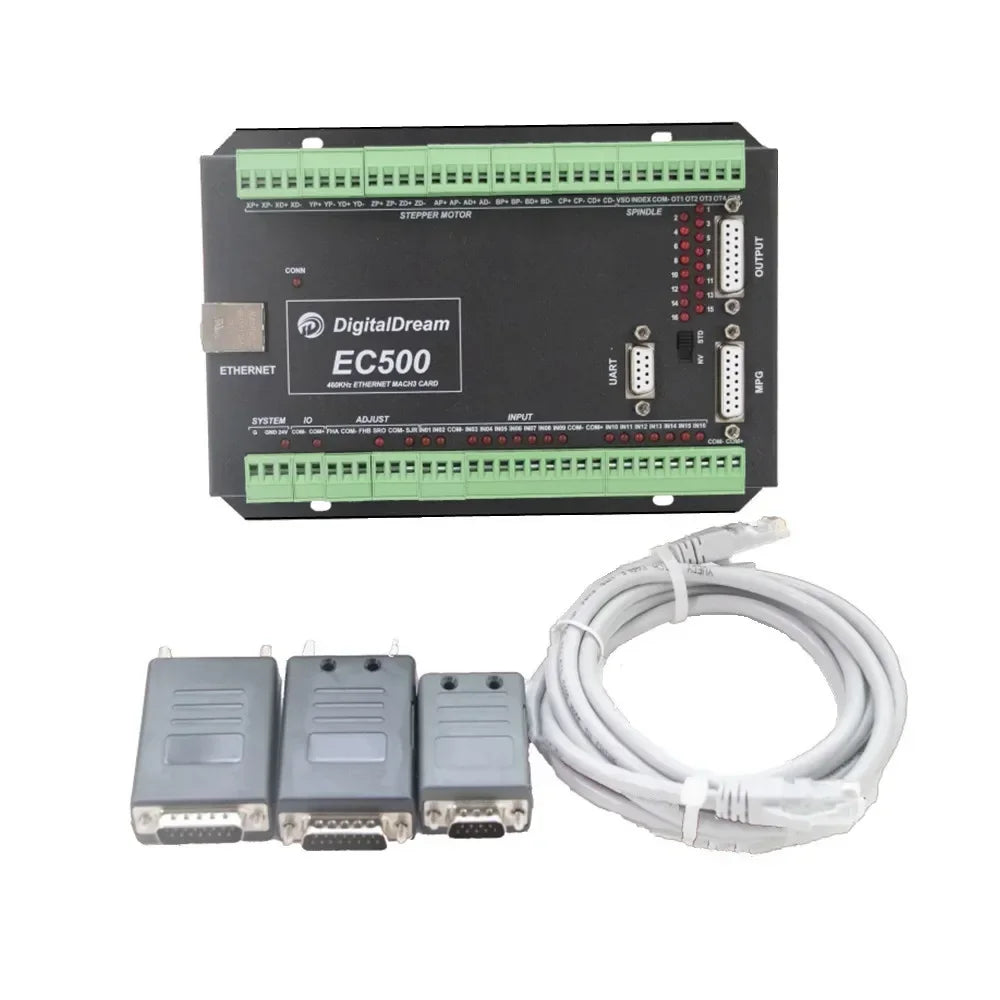 CNC Ethernet EC500 V5 Upgrade 3axis 4axis 5axis 6axis Upgrade Mach3 USB Motion Controller Control Card for Milling Machine