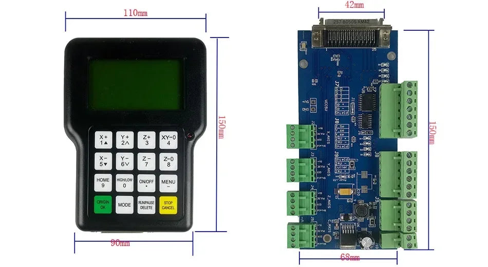 CNC Handle motion control system HKNC-0501 DSP Can replace For laser/ flame/ plasma cutting machine & Engraving mach