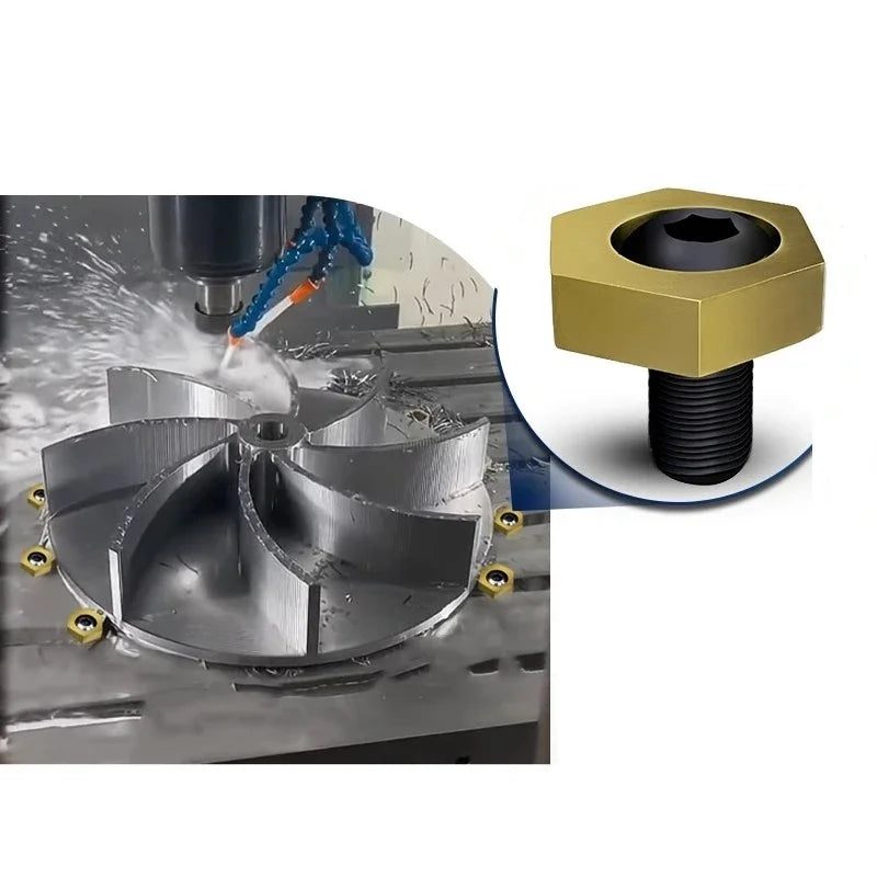 M4-M16 Precision CNC OK Vise Hexagonal Eccentric Fixture Clamps Stainless Steel Anchor Clamping with Nut for Workholding Thread