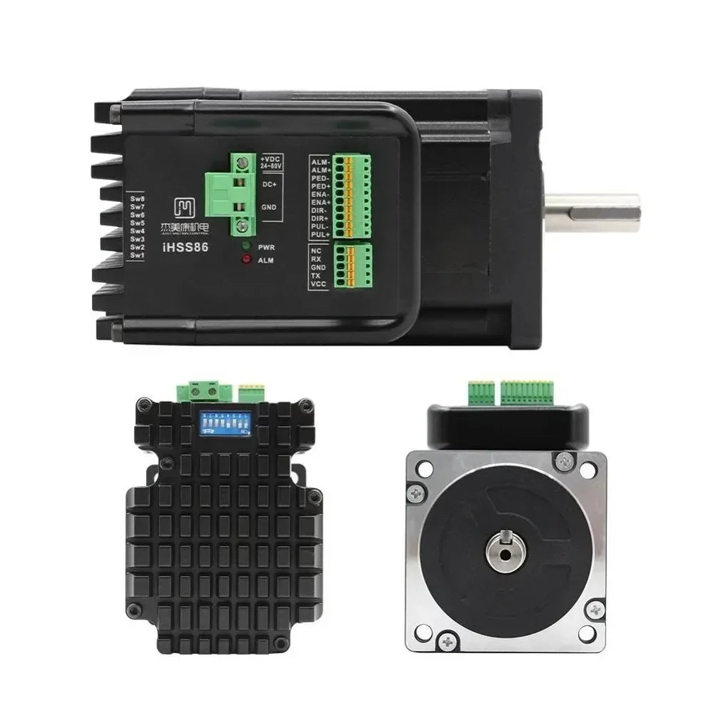 Cnc Original NEMA 34 Integrated Closed Loop Stepper Motor 80V 7.5Nm 2-Phase 86mm Hybrid Stepper Servo Motor IHSS86-80-70