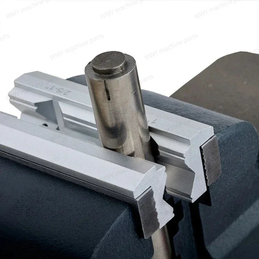 CNC Milling Steel Vise Hard Jaw Fixture V-Type Jaw Aluminum Alloy 4" or 6" 1Set