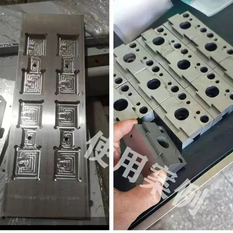 M6/M8L OK Double Extension Vise Fixture CNC Machining Center Multi-station Batch Processing Inclined Wedge Expansion Clamp Block