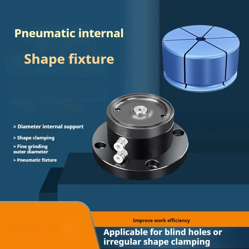 ID OD Pneumatic Workingholding Clamps Workpiece Clamping Fixtures Clamp Any Shape Hold On External Internal Form For Machining