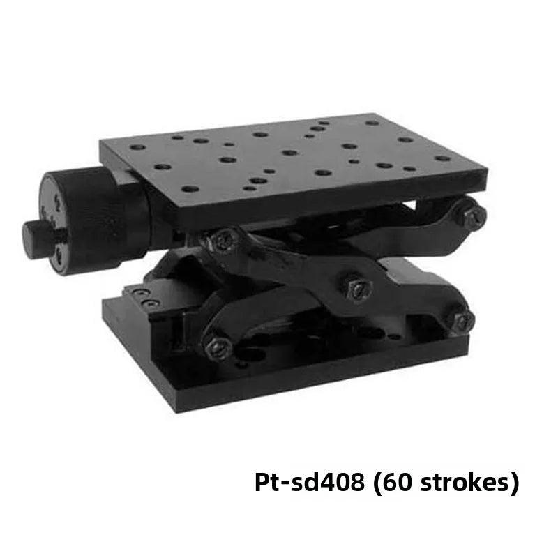 High Precise Manual Lift Z-axis Manual Lab Jack Elevator Optical Sliding Lift lifting platform PT-SD408 PT-SD408S 60mm Travel