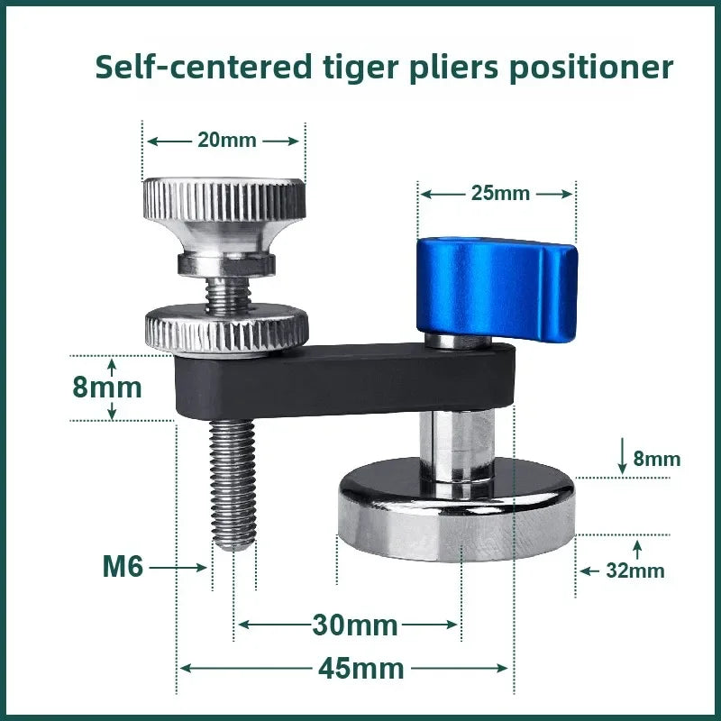 CNC Workpiece Locator Auxiliary Parallel Magnetic Suction Auxiliary Vise Vice Self Centering Vice Vise Magnet Locator Positioner