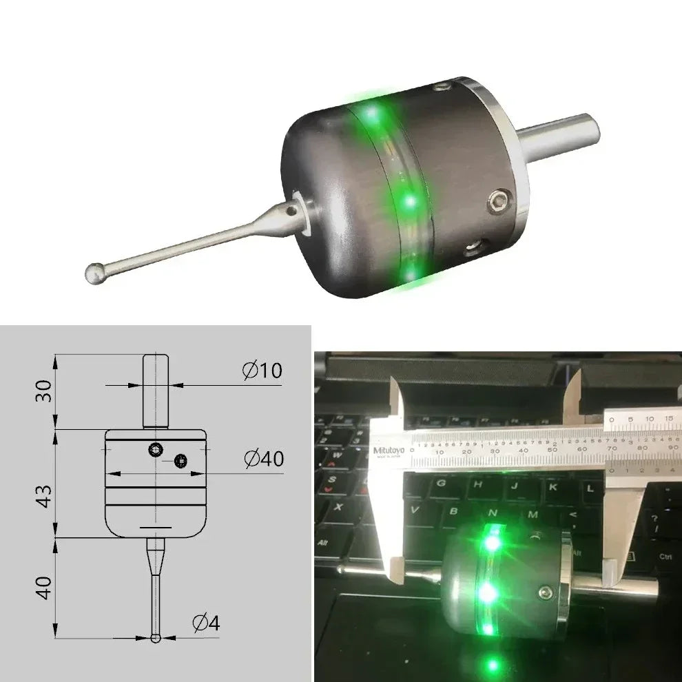 3D edge finder CNC mechanical machining center 3D milling machine Three-coordinate precision centering rod tool accuracy 0.01mm