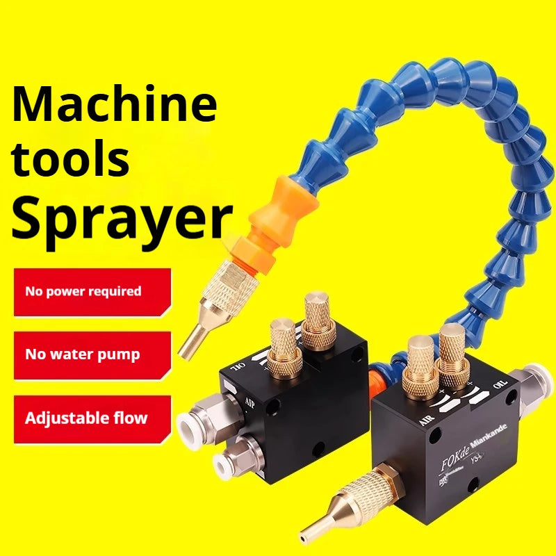 Pneumatic lathe machining cooling sprayer milling machine cutting fluid universal engraving machine sprayer water pipe oil pump