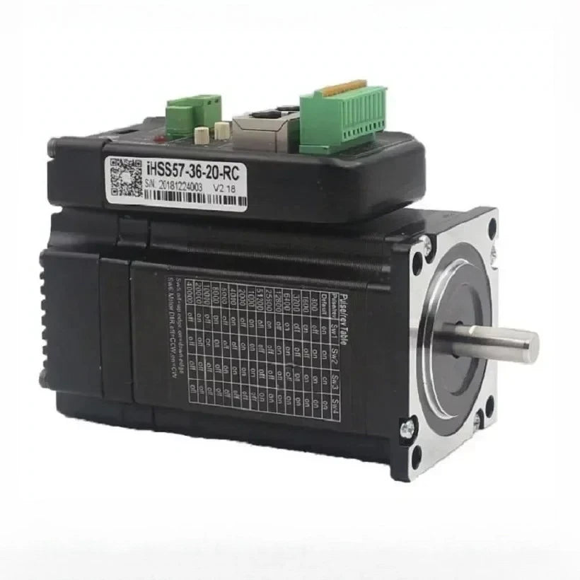 CNC JMC Nema 23 2-Phase 2Nm 4.5A Integrated CANopen RS485 Modbus-RTU Stepper Motor & Driver for CNC Machine Kits IHSS57-36-20-RC