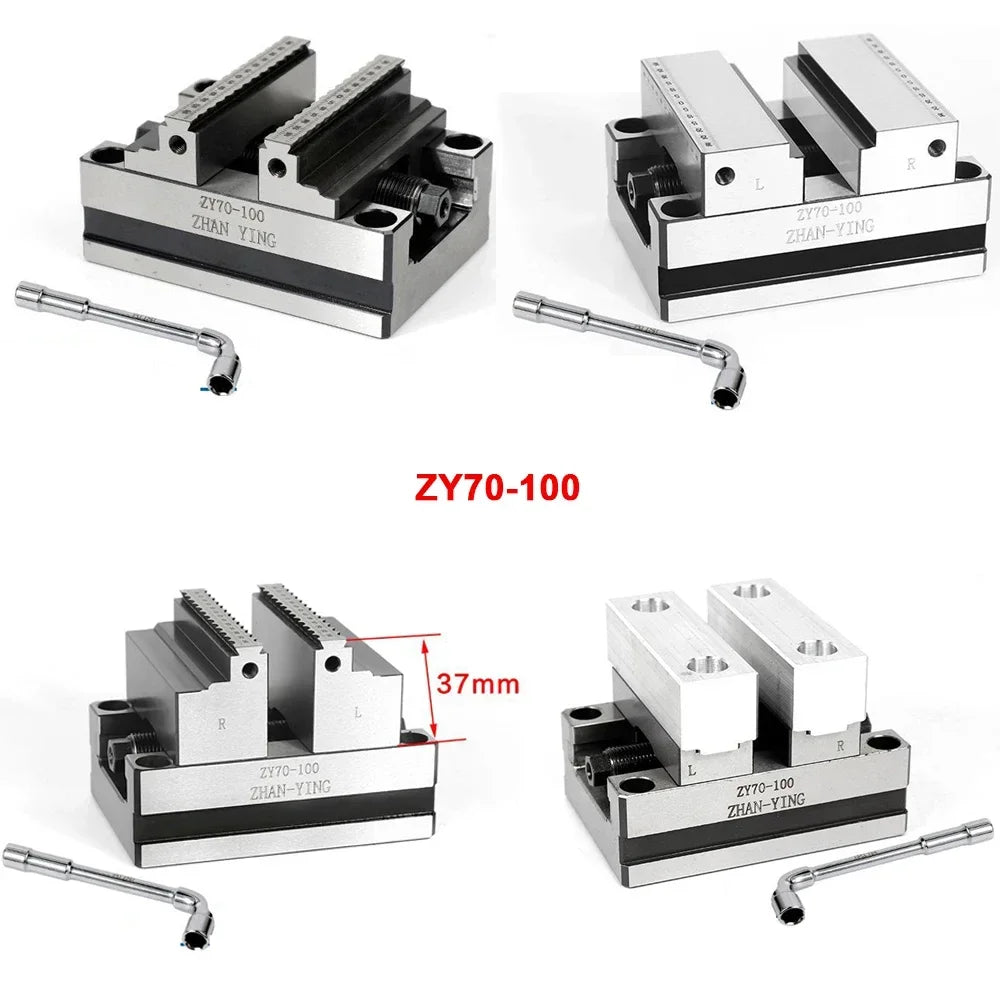 Precision ZY60-80 Four Axis Five Axis Turntable Fixture Self Centering CNC Vise CNC Machining Center Concentric Flat Nose Pliers