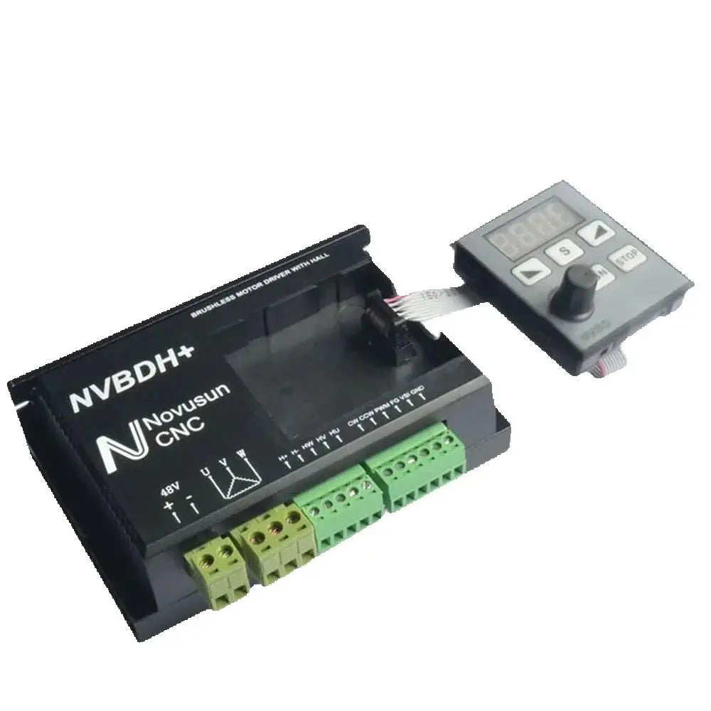 CNC milling machine spindle NVBDH + NVBDL brushless DC motor matching drive with controller 400W digital display