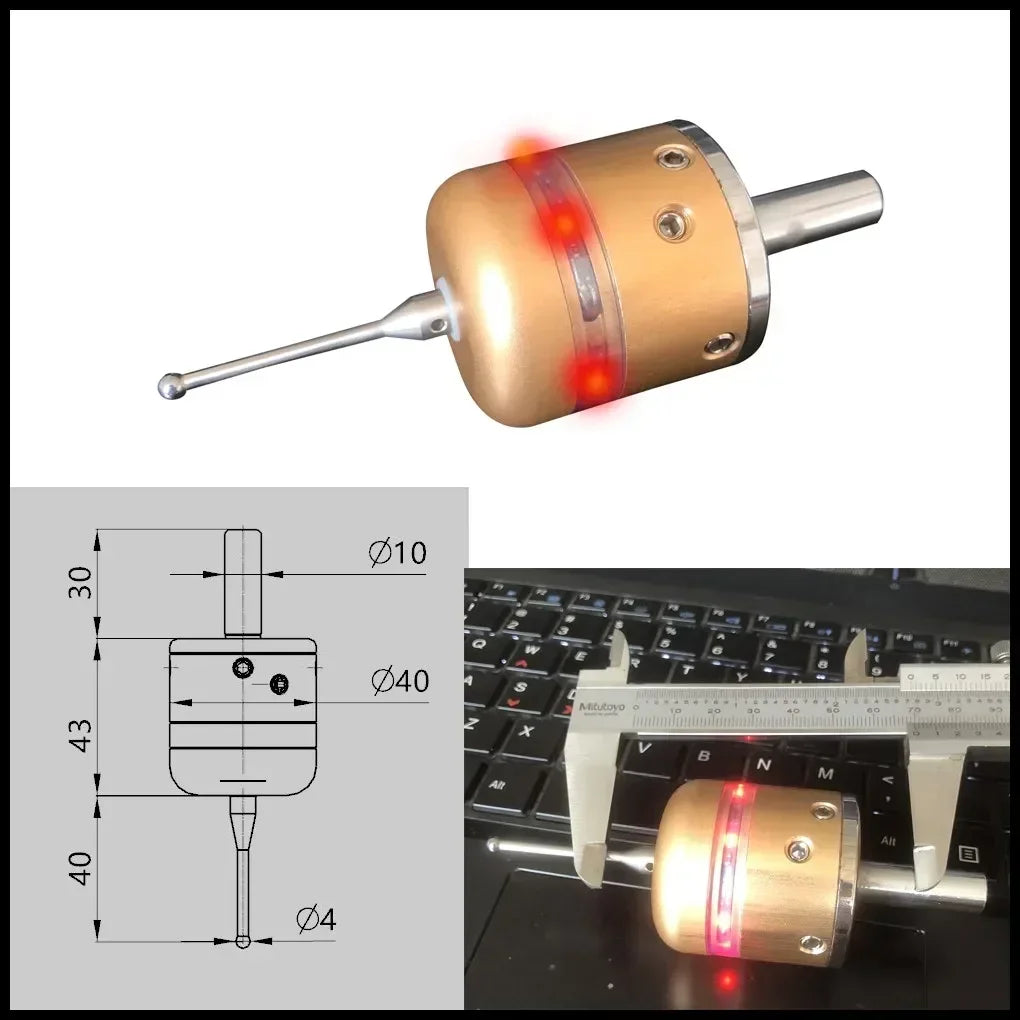 3D edge finder CNC mechanical machining center 3D milling machine Three-coordinate precision centering rod tool accuracy 0.01mm