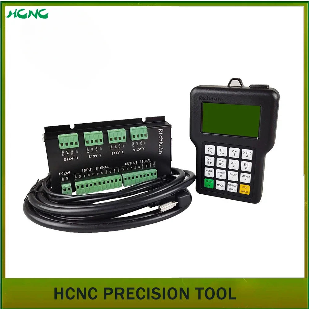 CNC Controller Richauto DSP A11E A18E 3Axis 4Axis USB Remote Control System, Supports Multi-Head Replacement and G Code