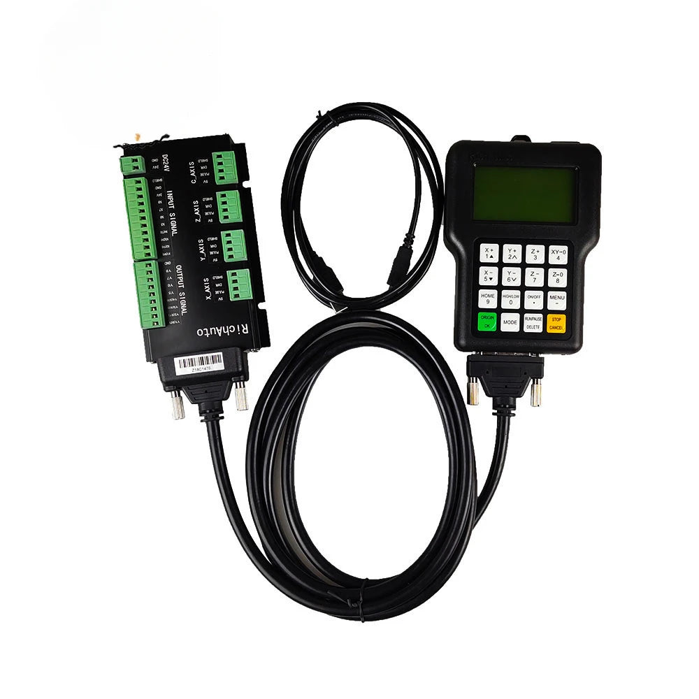 CNC Controller Richauto DSP A11E A18E 3Axis 4Axis USB Remote Control System, Supports Multi-Head Replacement and G Code