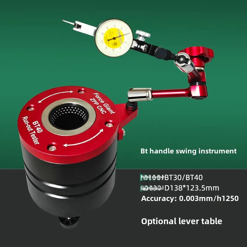 CNC knife swing measuring instrument BT30 BT40 Tool Runout Tester Spindle Runout Measuring Instrument Holder Concentricity Gauge
