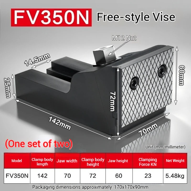 Freestyle Vice FV350N Free vise Machine Free Style Clamping Vise