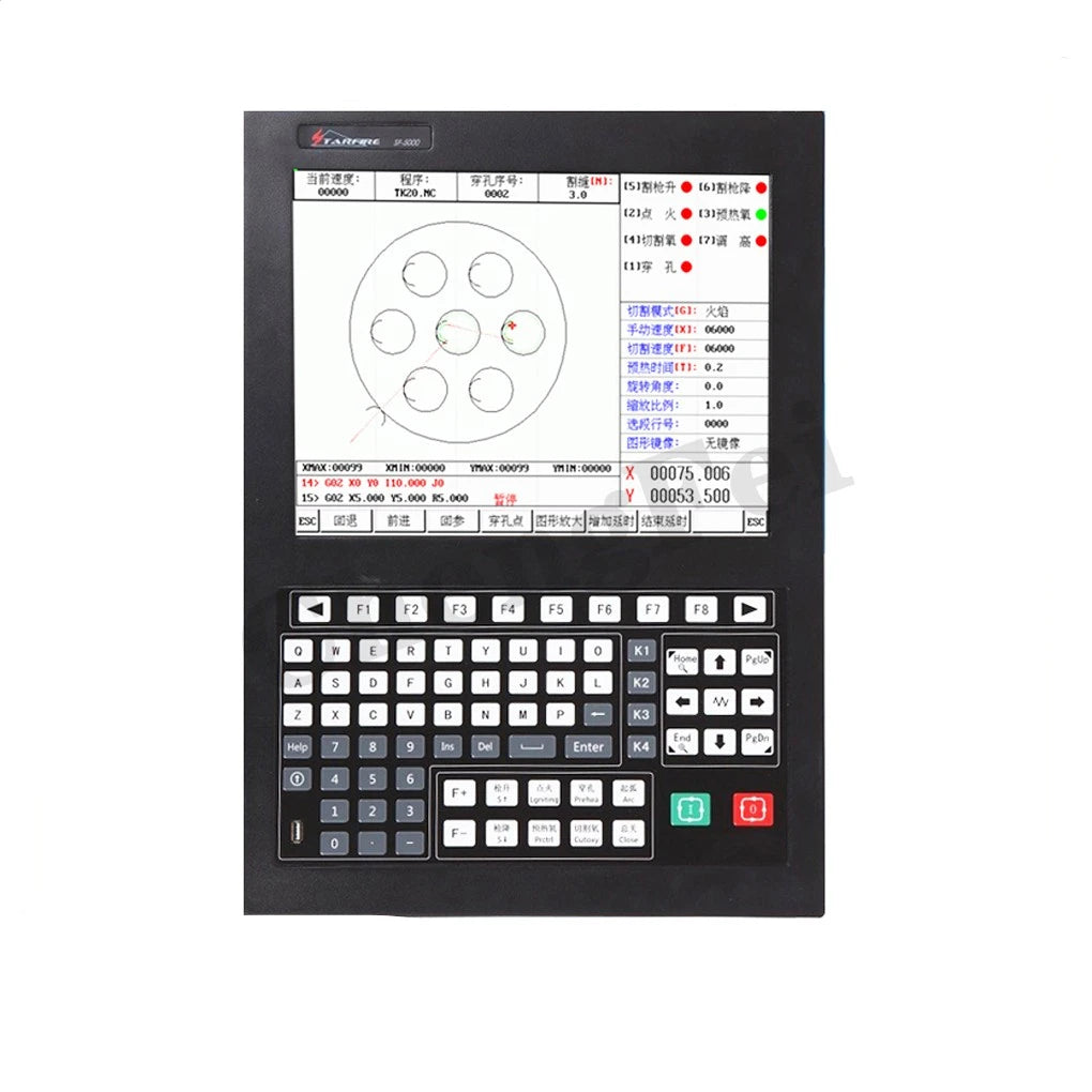 SF-5200S CNC plasma controller, 2-axis plasma cutting operating system, flame cutting motion controller