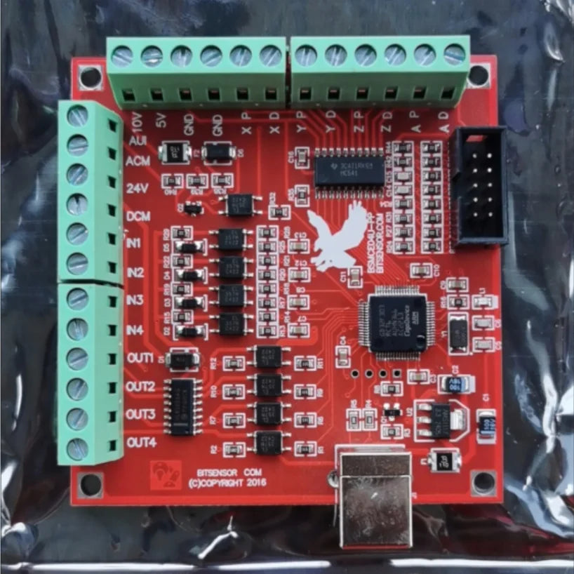 CNC Red Breakout Board USB MACH3 100Khz 4 Axis Interface Driver Motion Controller Driver Board