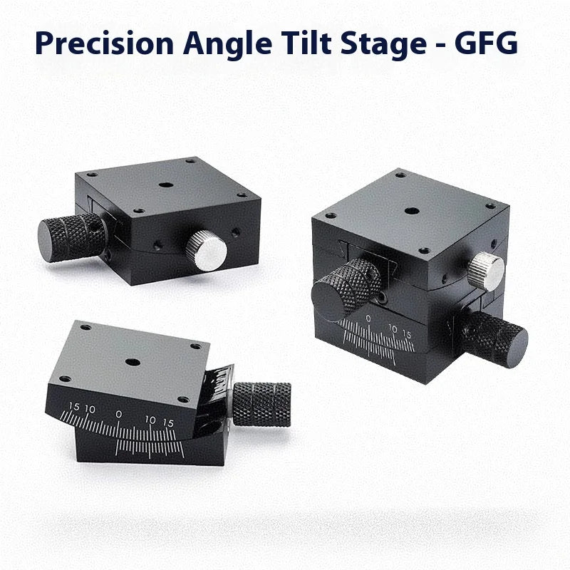 GFG40 GFWG40 X Axis XY Axis 40mm Sliding Table Manual Radian Angle Table Goniometer Swing Table Measurement Displacement Radian
