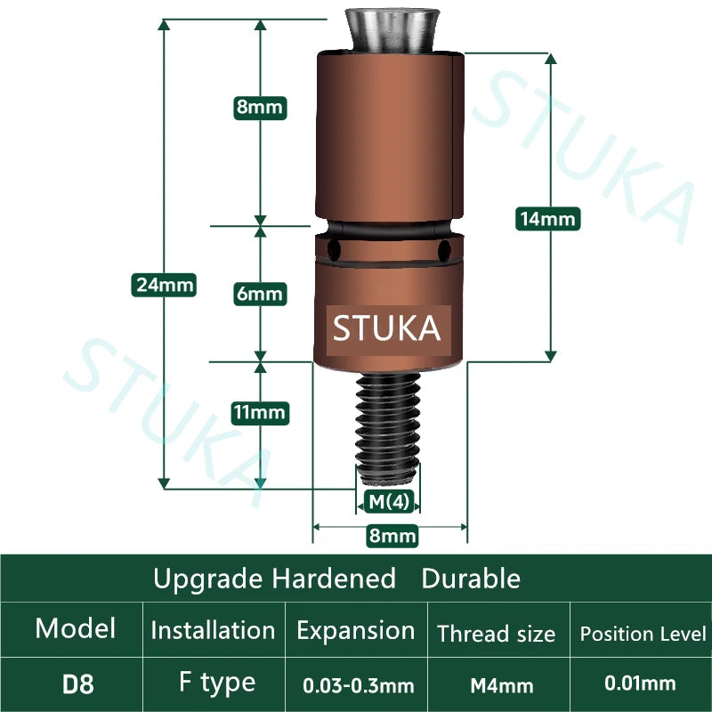 Stuka CNC Inner Diameter Expansion Pin Quick Locating Inner Support Chuck Inner Hole Expansion Fixture for Moulds