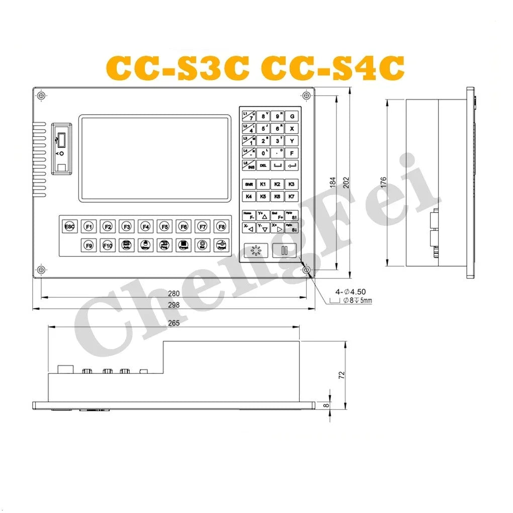 CNC plasma controller Start CC-S3C/CC-S4C SH2012 2-axis linkage plasma flame cutting machine system