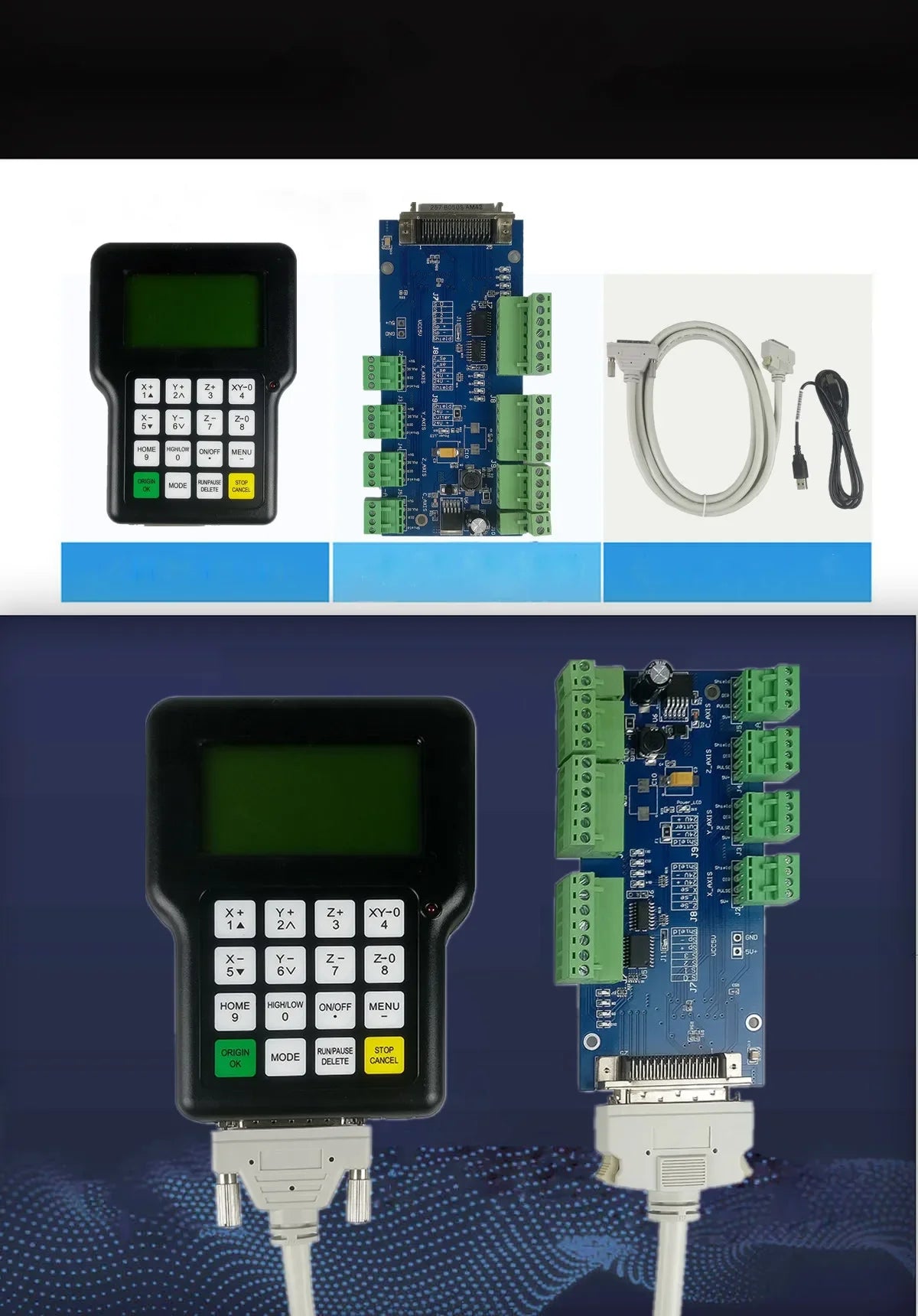 HKNC-0501 DSP CNC Handle motion control system Can replace For laser/ flame/ plasma cutting machine & Engraving mach
