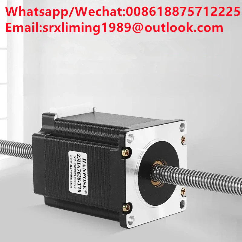 57 Through-type Trapezoidal Screw Drive Stepper Motor T10 Linear Screw Extension Linear Motor Length 76MM