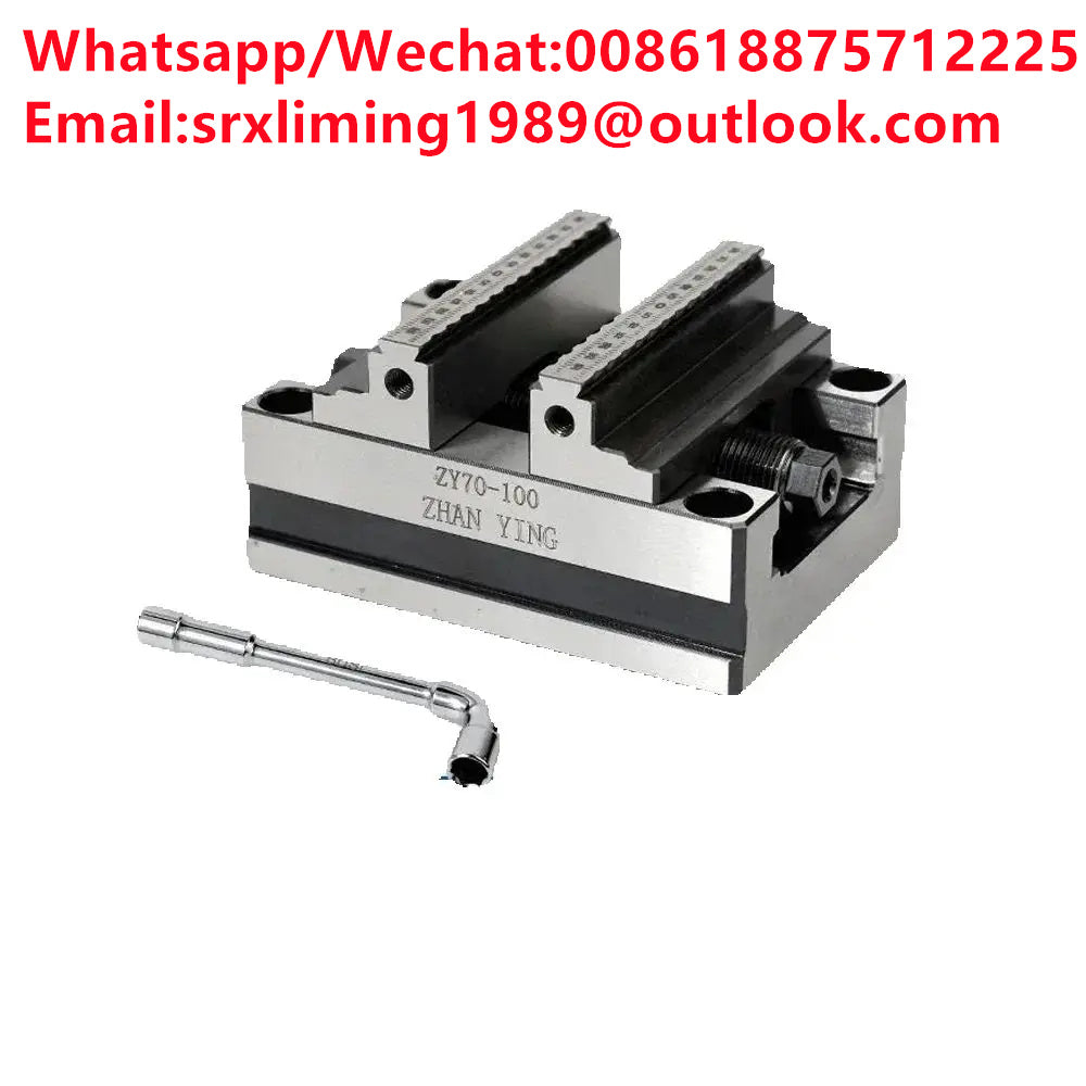 Precision CNC Vise ZY60-80 Four Axis Five Axis Turntable Fixture Self Centering Concentric Flat Nose Pliers for cnc industrial