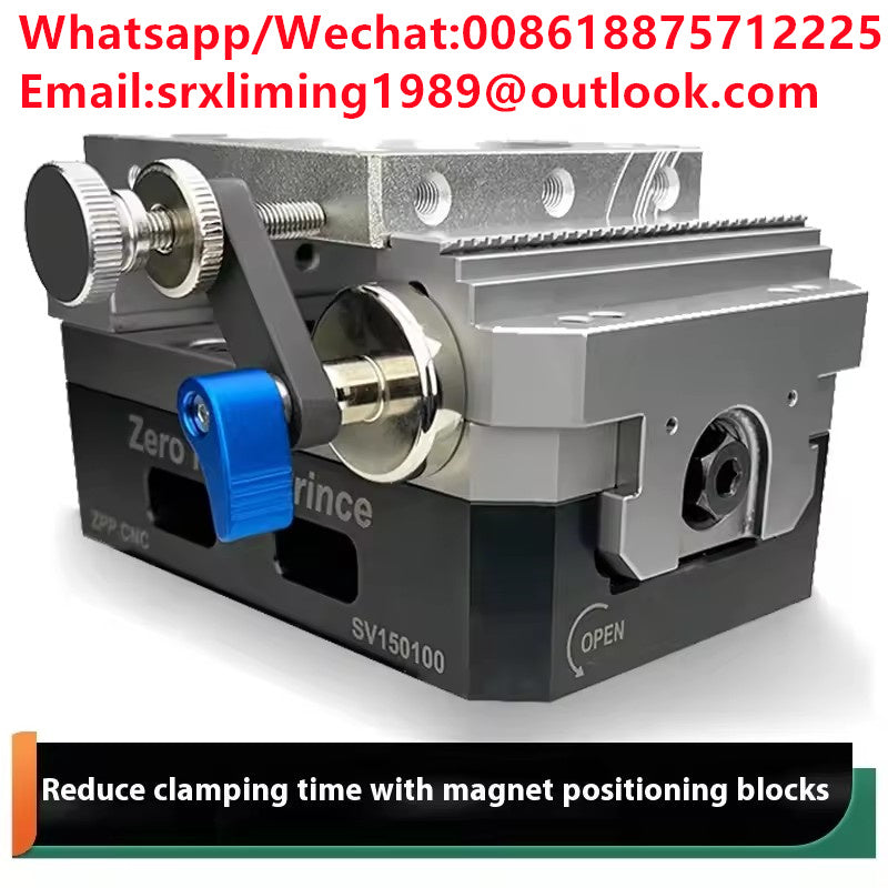 CNC Workpiece Locator Auxiliary Parallel Magnetic Suction Auxiliary Vise Vice Self Centering Vice Vise Magnet Locator Positioner