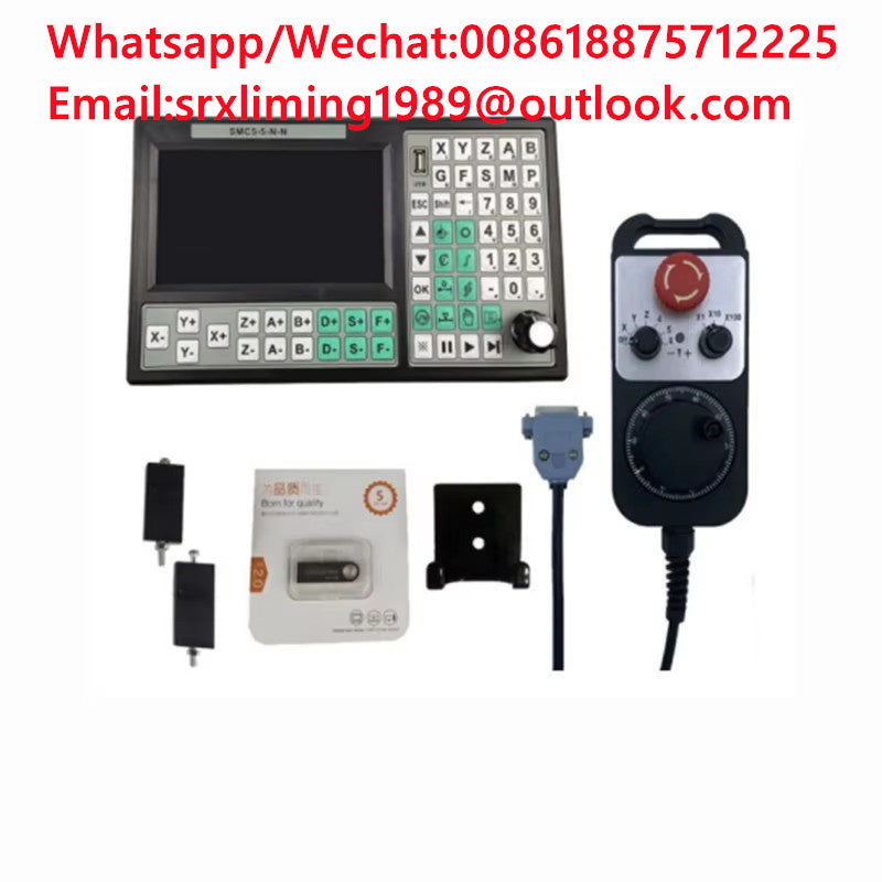 TEBAK SMC5-5-N-N CNC Offline Controller 5 Axis Group 500KHz Motion Control System 6 Axis Emergency Stop Handwheel