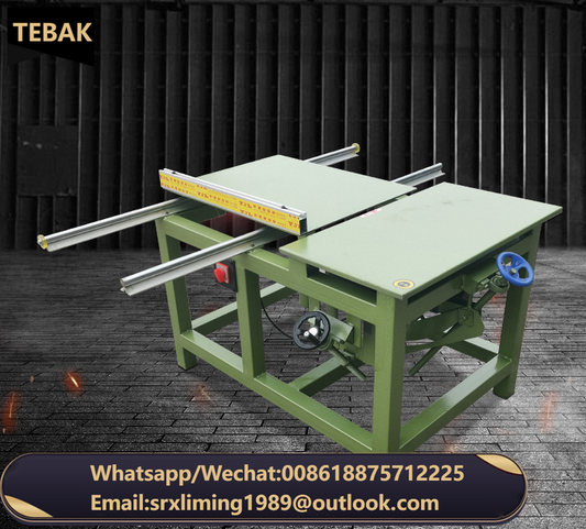 A TEBAK Woodworking All in One Machine Saw Table Precision Rail Sliding Table Saw