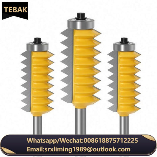 Woodworking Finger Joint Glue Milling Cutter Raised Panel V Joint Router Bits for Wood Tenon Woodwork Cone Tenoning Bit