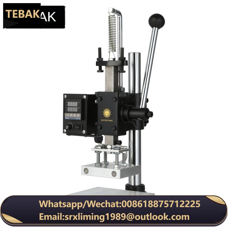TEBAK Manual Leather Paper Wood Machine Heat Press Machine Letters Hot Foil Stamping Machine