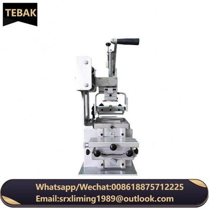 TEBAK Plastic Shell Pen Sun Glasses Clothes Easy to Operate Hockey Pucks Pad Printer Manual 1 Color Pad Printing Machine