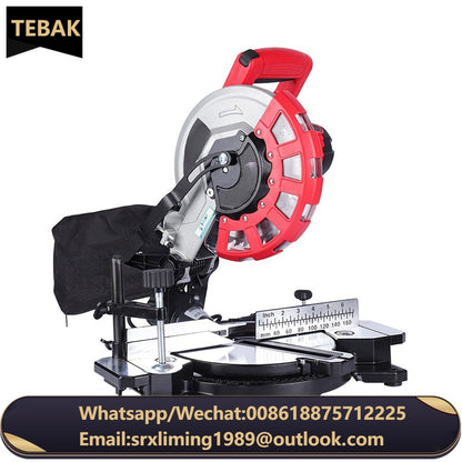 TEBAK Wood Carpentry Tools Mitre Saw Woodworking 210mm Miter Saw 1400W 4900RPM Circular Saw Aluminum Cutting Machine Power Tools