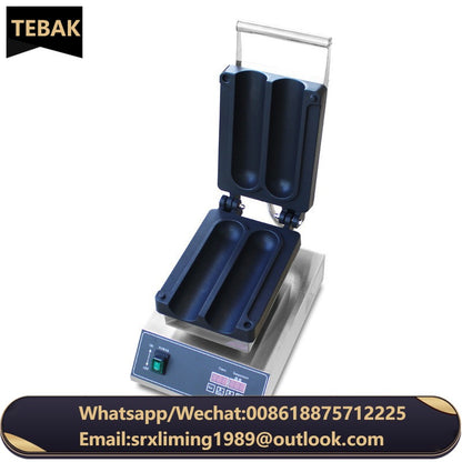 TEBAK Heating Chicken Rolling Machine Two Grids Five Grids Roll Machine Commercial Chicken Wraps Toaster With Digital Display