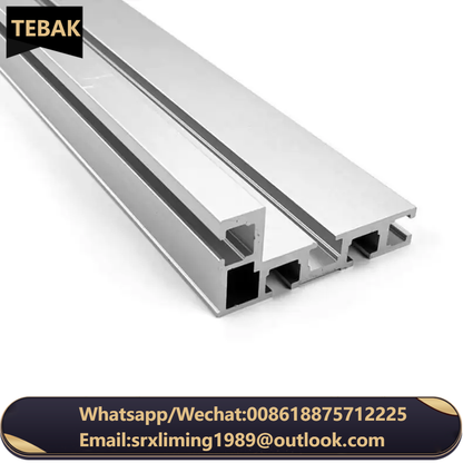 TEBAK Fence Fixture 75mm T Track Bandsaw Jig Miter Track Woodworking Table Saw Mini T Track Rail