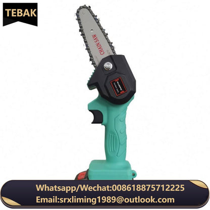 TEBAK Electric Chainsaws 4 Inch 24v Mini Steel Chainsaw Chains Electric Chainsaws Accessory Chains Replacement