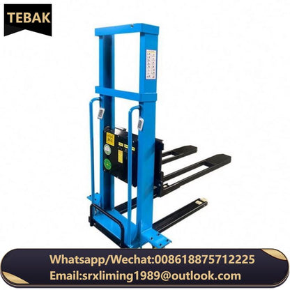 Unloading Truck Mounted Forklift Electric Stacker Hydraulic Handling Truck Small Mobile Elevator Manual Forklift
