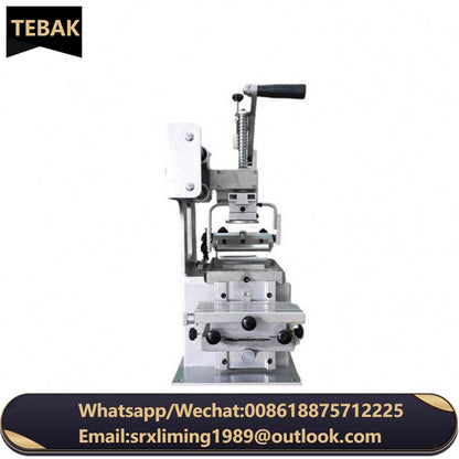 TEBAK Plastic Shell Pen Sun Glasses Clothes Easy to Operate Hockey Pucks Pad Printer Manual 1 Color Pad Printing Machine