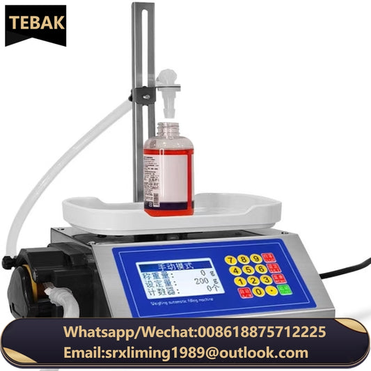 CSY-3200 Liquid Dispense Canned Sesame Paste Edible Oil Glue Viscous Volumetric Small Weighing Type Quantitative Filling Machine