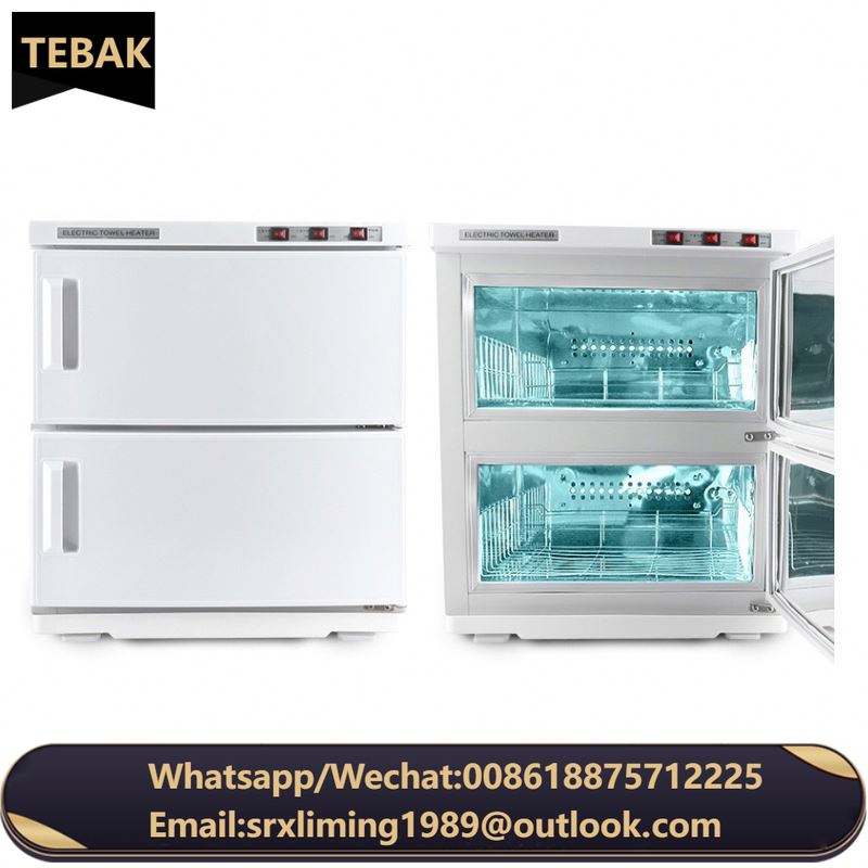 TEBAK Professional Electric Vertical Salon Spa Tool Cabinet Towel Heater Ultraviolet Towel Warmer