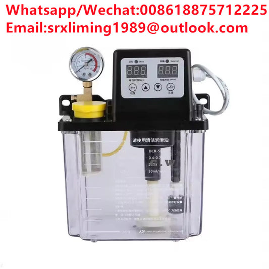 220V cnc electromagnetic lubrication pump lubricator 0.5/1/2 Liters lubricant pump automatic lubricating oil pump Oil injectors